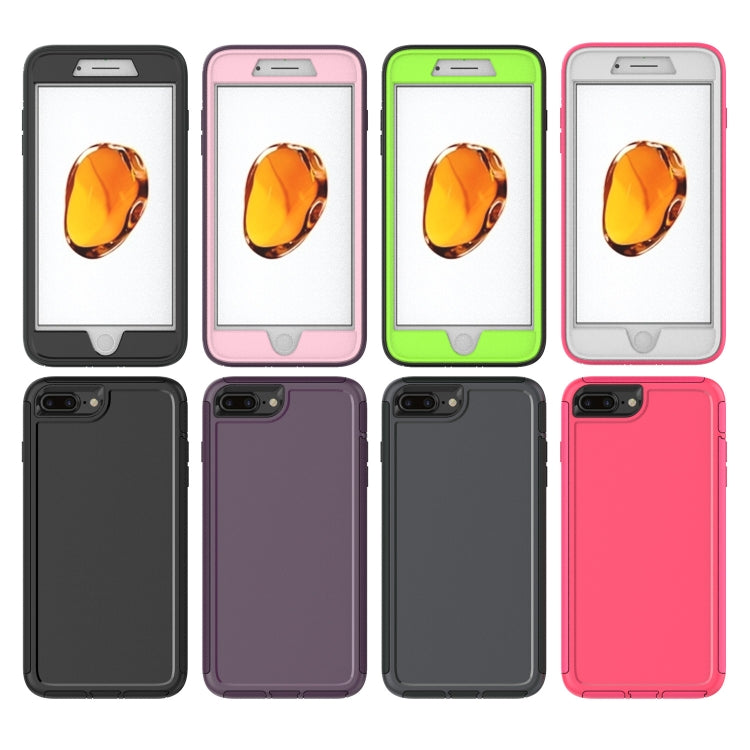 360 All-inclusive Shockproof Precise Hole PC + TPU Protective Case For iPhone 8 Plus / 7 Plus