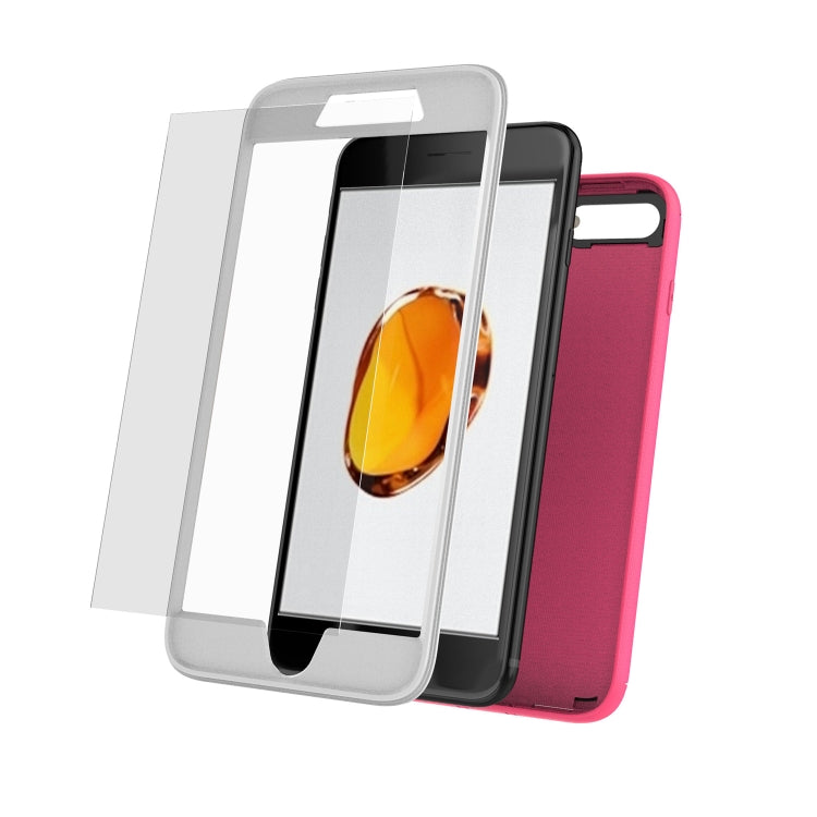 360 All-inclusive Shockproof Precise Hole PC + TPU Protective Case For iPhone 8 Plus / 7 Plus