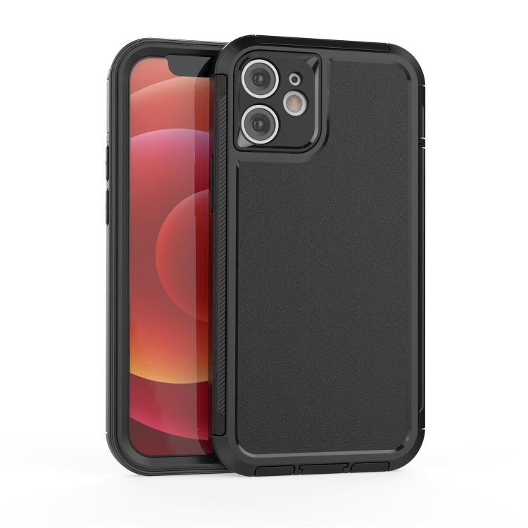 For iPhone 12 360 All-inclusive Shockproof Precise Hole PC + TPU Protective Case