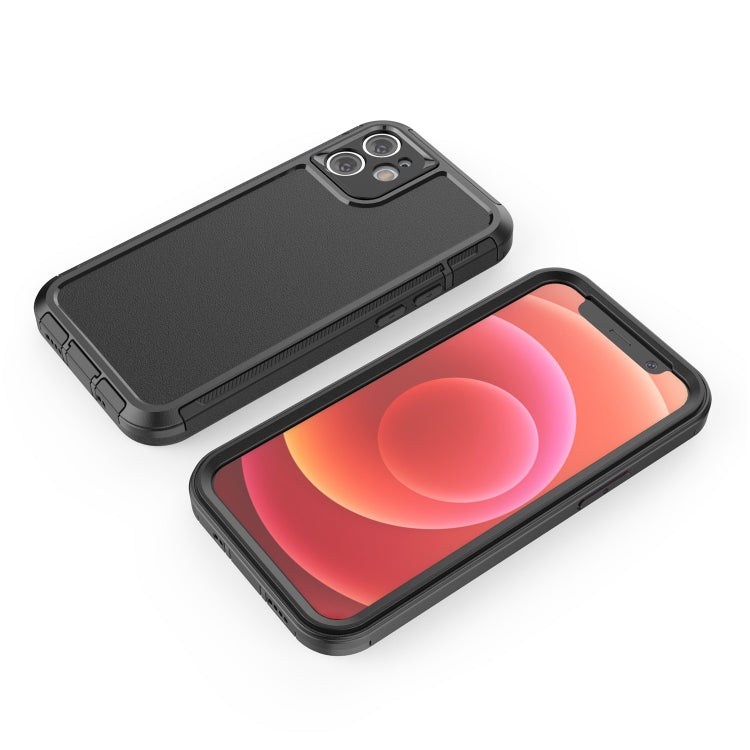 For iPhone 12 360 All-inclusive Shockproof Precise Hole PC + TPU Protective Case
