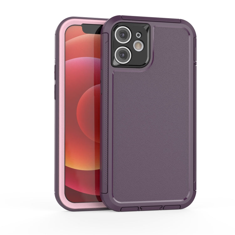 For iPhone 12 360 All-inclusive Shockproof Precise Hole PC + TPU Protective Case