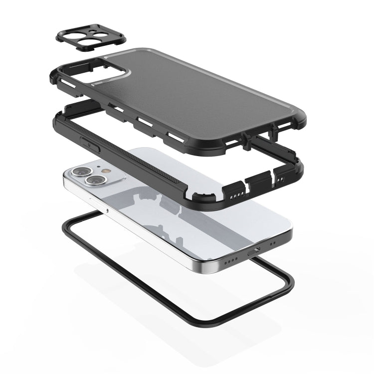For iPhone 12 360 All-inclusive Shockproof Precise Hole PC + TPU Protective Case