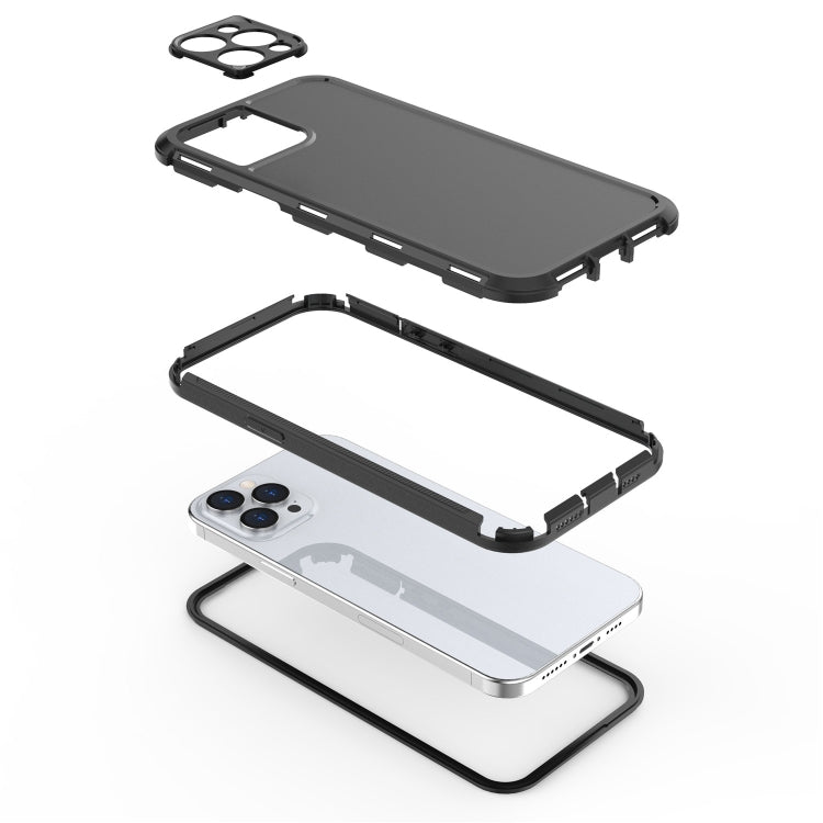 For iPhone 12 Pro Max 360 All-inclusive Shockproof Precise Hole PC + TPU Protective Case