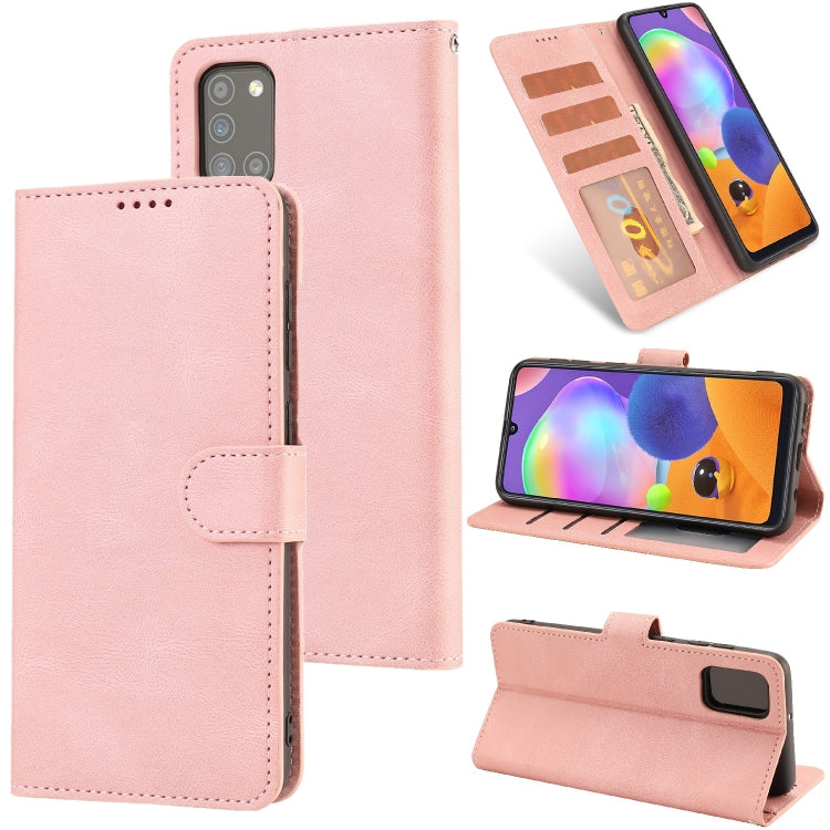 For Samsung Galaxy A31 Fantasy Classic Skin-feel Calfskin Texture Magnetic Buckle Horizontal Flip PU Leather Case with Holder & Card Slot & Wallet