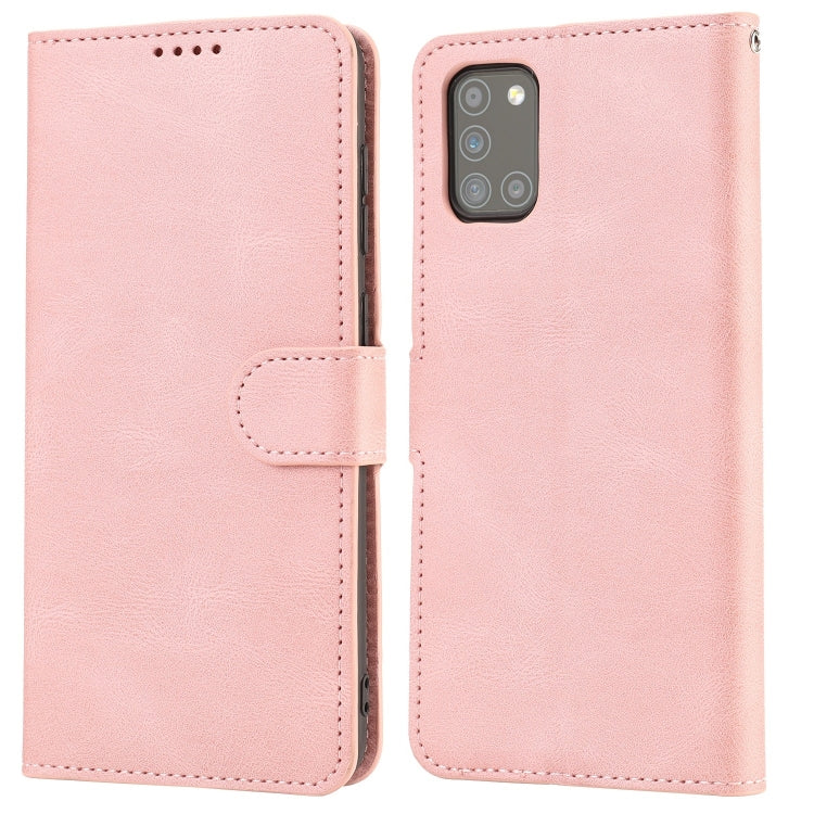 For Samsung Galaxy A31 Fantasy Classic Skin-feel Calfskin Texture Magnetic Buckle Horizontal Flip PU Leather Case with Holder & Card Slot & Wallet