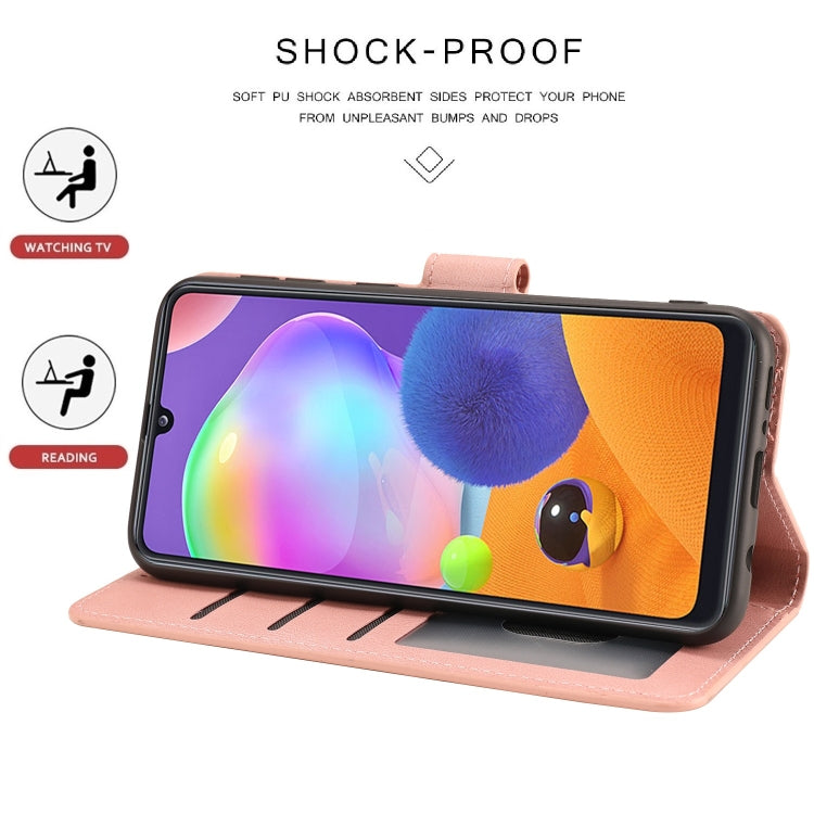 For Samsung Galaxy A31 Fantasy Classic Skin-feel Calfskin Texture Magnetic Buckle Horizontal Flip PU Leather Case with Holder & Card Slot & Wallet