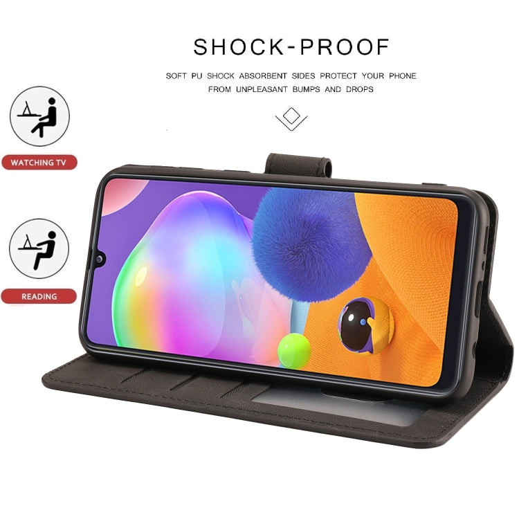 For Samsung Galaxy A31 Fantasy Classic Skin-feel Calfskin Texture Magnetic Buckle Horizontal Flip PU Leather Case with Holder & Card Slot & Wallet
