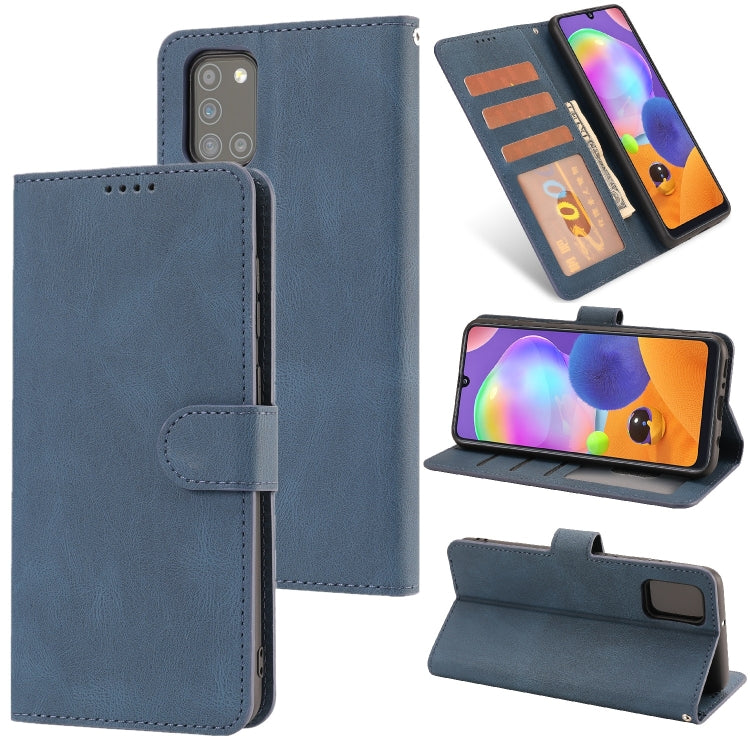 For Samsung Galaxy A31 Fantasy Classic Skin-feel Calfskin Texture Magnetic Buckle Horizontal Flip PU Leather Case with Holder & Card Slot & Wallet