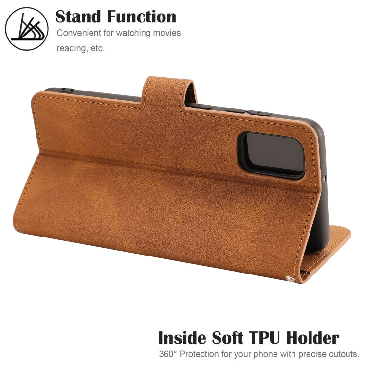 For Samsung Galaxy A31 Fantasy Classic Skin-feel Calfskin Texture Magnetic Buckle Horizontal Flip PU Leather Case with Holder & Card Slot & Wallet