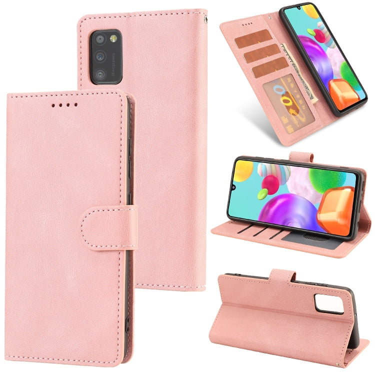 For Samsung Galaxy A41 Fantasy Classic Skin-feel Calfskin Texture Magnetic Buckle Horizontal Flip PU Leather Case with Holder & Card Slot & Wallet