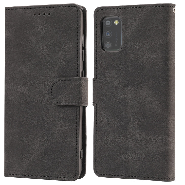 For Samsung Galaxy A41 Fantasy Classic Skin-feel Calfskin Texture Magnetic Buckle Horizontal Flip PU Leather Case with Holder & Card Slot & Wallet