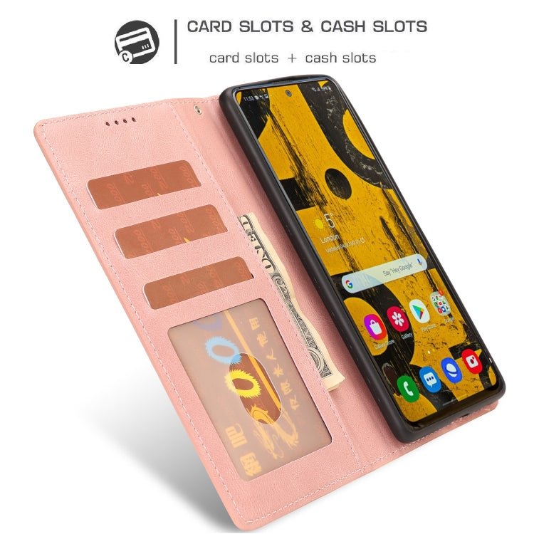 For Samsung Galaxy A81 /Note10 Lite Fantasy Classic Skin-feel Calfskin Texture Magnetic Buckle Horizontal Flip PU Leather Case with Holder & Card Slot & Wallet