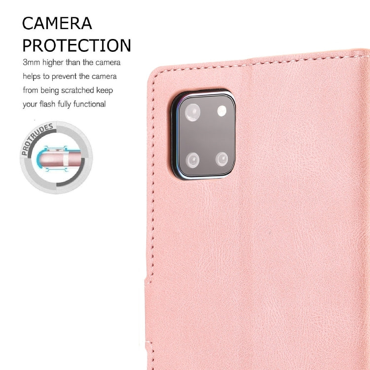 For Samsung Galaxy A81 /Note10 Lite Fantasy Classic Skin-feel Calfskin Texture Magnetic Buckle Horizontal Flip PU Leather Case with Holder & Card Slot & Wallet