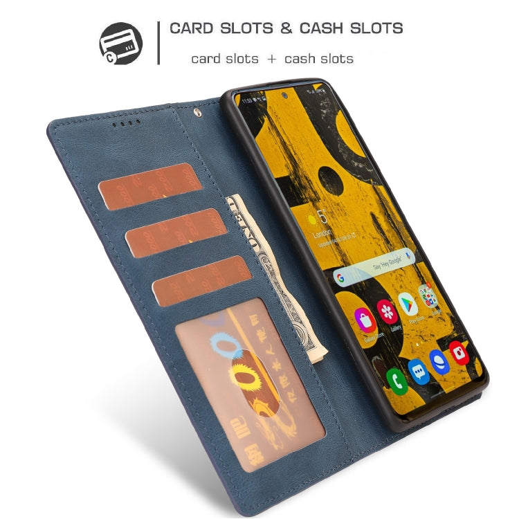 For Samsung Galaxy A81 /Note10 Lite Fantasy Classic Skin-feel Calfskin Texture Magnetic Buckle Horizontal Flip PU Leather Case with Holder & Card Slot & Wallet