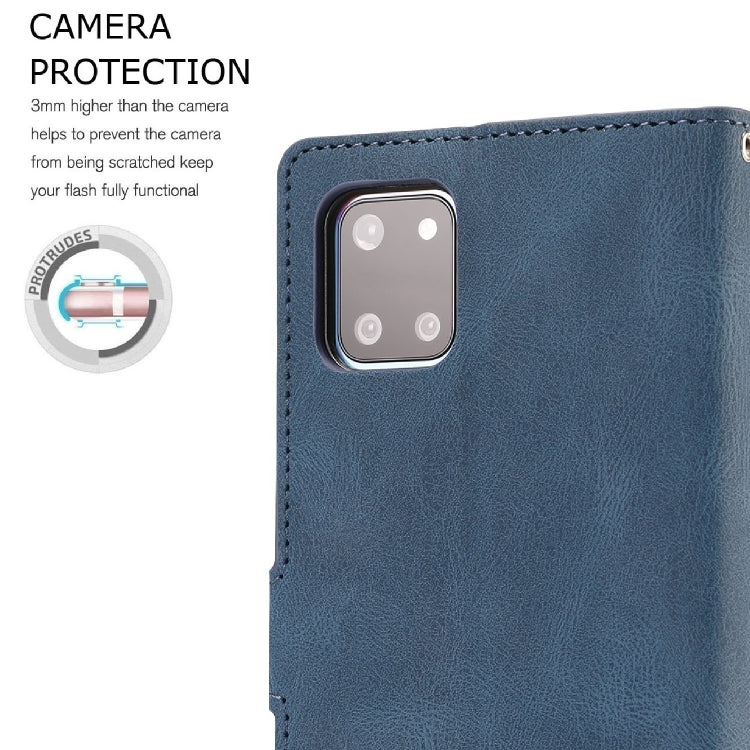 For Samsung Galaxy A81 /Note10 Lite Fantasy Classic Skin-feel Calfskin Texture Magnetic Buckle Horizontal Flip PU Leather Case with Holder & Card Slot & Wallet