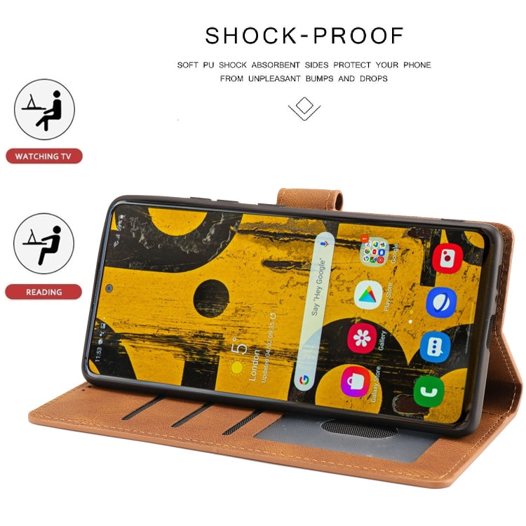 For Samsung Galaxy A81 /Note10 Lite Fantasy Classic Skin-feel Calfskin Texture Magnetic Buckle Horizontal Flip PU Leather Case with Holder & Card Slot & Wallet