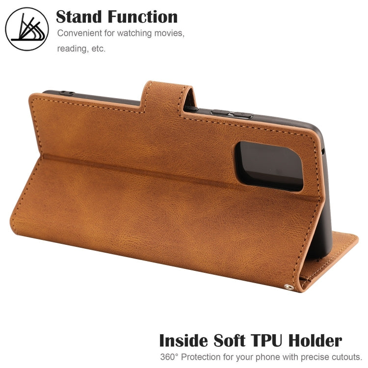 For Samsung Galaxy A81 /Note10 Lite Fantasy Classic Skin-feel Calfskin Texture Magnetic Buckle Horizontal Flip PU Leather Case with Holder & Card Slot & Wallet