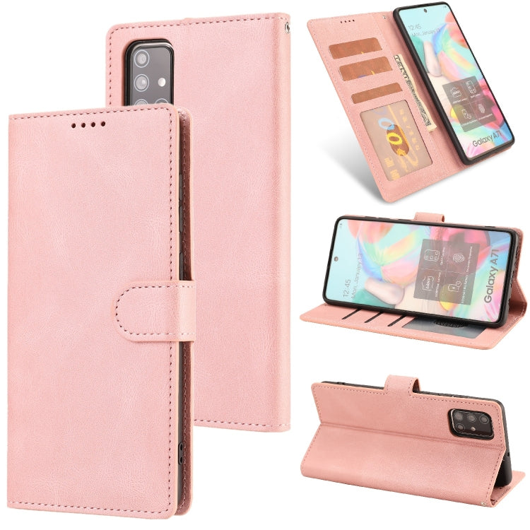 For Samsung Galaxy A71 (4G) Fantasy Classic Skin-feel Calfskin Texture Magnetic Buckle Horizontal Flip PU Leather Case with Holder & Card Slot & Wallet