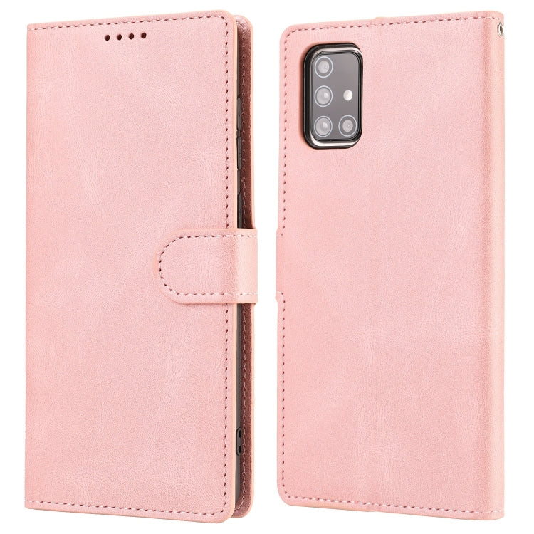 For Samsung Galaxy A71 (4G) Fantasy Classic Skin-feel Calfskin Texture Magnetic Buckle Horizontal Flip PU Leather Case with Holder & Card Slot & Wallet