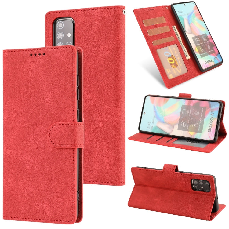 For Samsung Galaxy A71 (4G) Fantasy Classic Skin-feel Calfskin Texture Magnetic Buckle Horizontal Flip PU Leather Case with Holder & Card Slot & Wallet