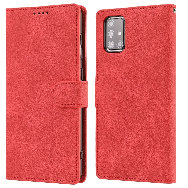 For Samsung Galaxy A71 (4G) Fantasy Classic Skin-feel Calfskin Texture Magnetic Buckle Horizontal Flip PU Leather Case with Holder & Card Slot & Wallet