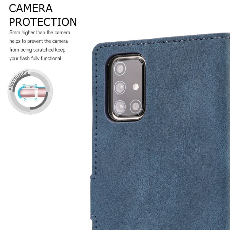 For Samsung Galaxy A71 (4G) Fantasy Classic Skin-feel Calfskin Texture Magnetic Buckle Horizontal Flip PU Leather Case with Holder & Card Slot & Wallet
