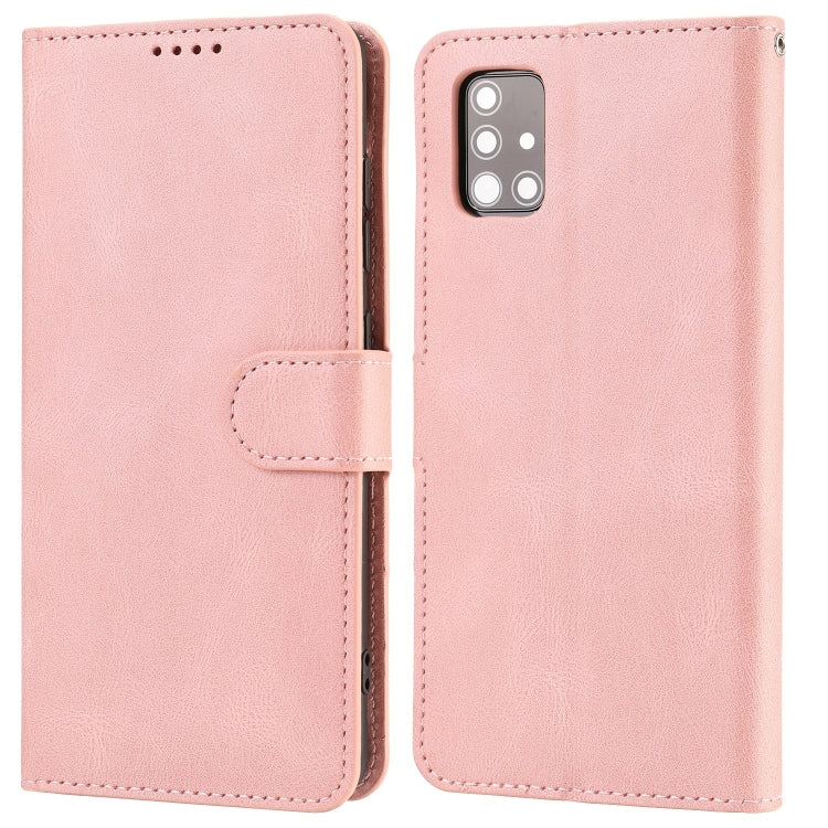 For Samsung Galaxy A51 Fantasy Classic Skin-feel Calfskin Texture Magnetic Buckle Horizontal Flip PU Leather Case with Holder & Card Slot & Wallet