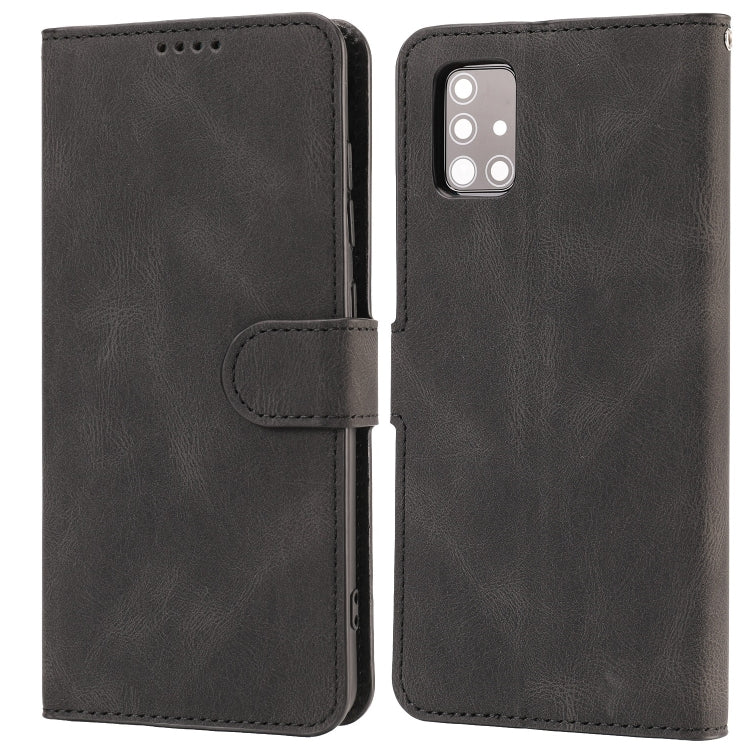 For Samsung Galaxy A51 Fantasy Classic Skin-feel Calfskin Texture Magnetic Buckle Horizontal Flip PU Leather Case with Holder & Card Slot & Wallet