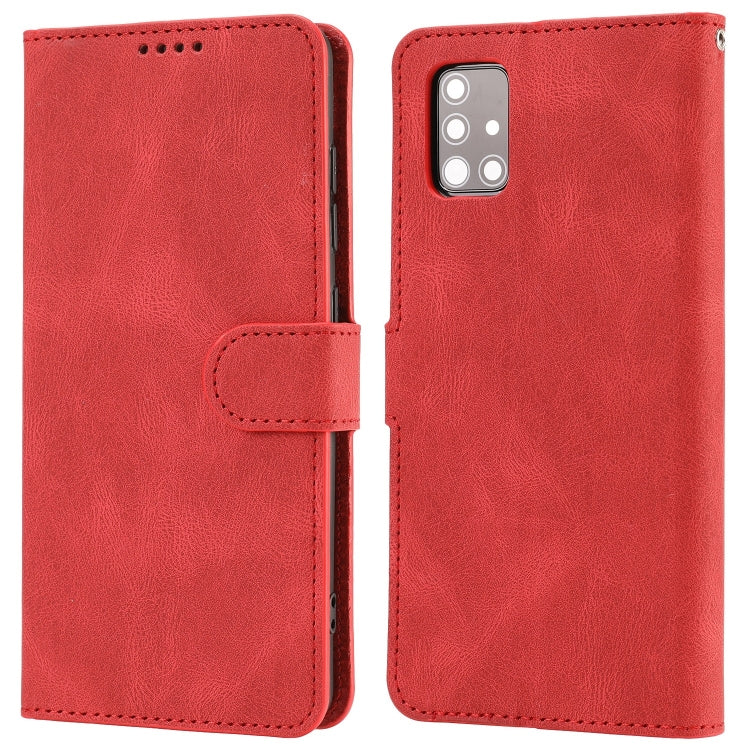 For Samsung Galaxy A51 Fantasy Classic Skin-feel Calfskin Texture Magnetic Buckle Horizontal Flip PU Leather Case with Holder & Card Slot & Wallet