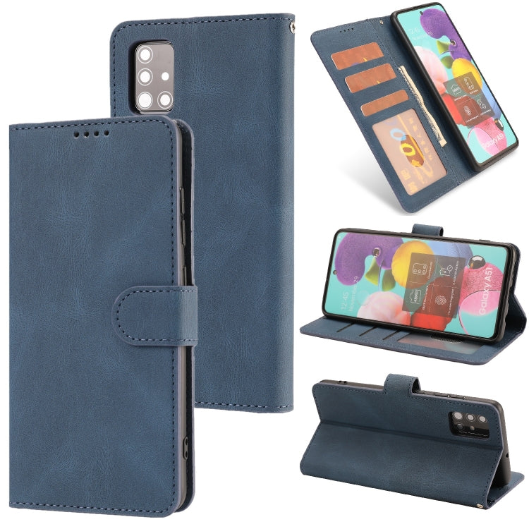 For Samsung Galaxy A51 Fantasy Classic Skin-feel Calfskin Texture Magnetic Buckle Horizontal Flip PU Leather Case with Holder & Card Slot & Wallet