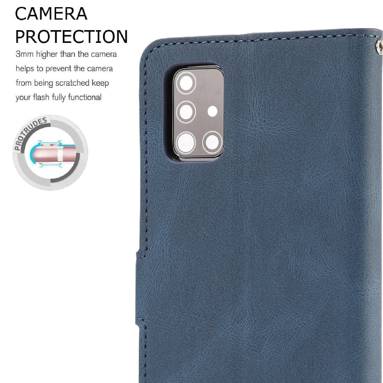 For Samsung Galaxy A51 Fantasy Classic Skin-feel Calfskin Texture Magnetic Buckle Horizontal Flip PU Leather Case with Holder & Card Slot & Wallet