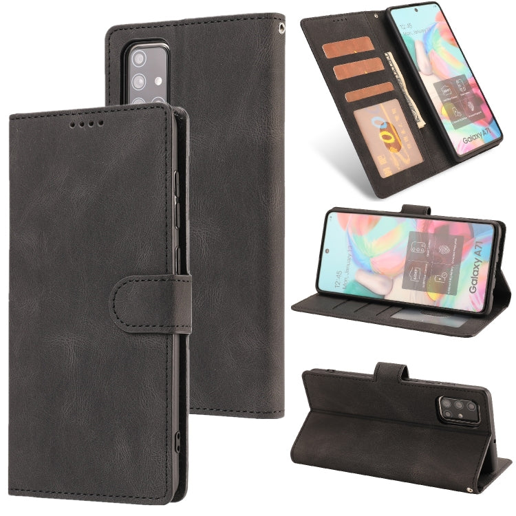 For Samsung Galaxy A71 (5G) Fantasy Classic Skin-feel Calfskin Texture Magnetic Buckle Horizontal Flip PU Leather Case with Holder & Card Slot & Wallet
