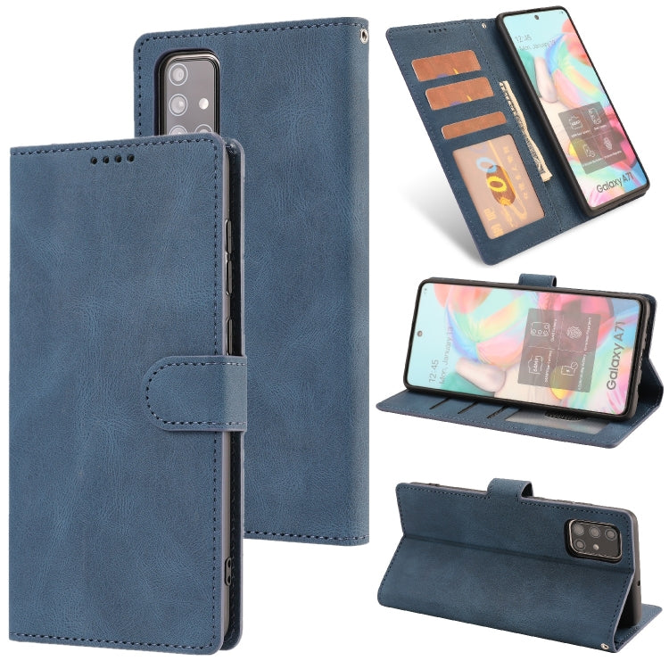 For Samsung Galaxy A71 (5G) Fantasy Classic Skin-feel Calfskin Texture Magnetic Buckle Horizontal Flip PU Leather Case with Holder & Card Slot & Wallet