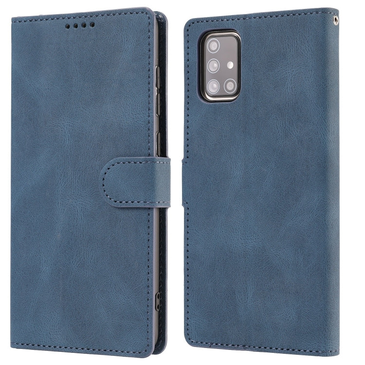 For Samsung Galaxy A71 (5G) Fantasy Classic Skin-feel Calfskin Texture Magnetic Buckle Horizontal Flip PU Leather Case with Holder & Card Slot & Wallet