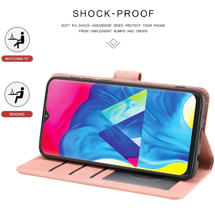 For Samsung Galaxy M10 Fantasy Classic Skin-feel Calfskin Texture Magnetic Buckle Horizontal Flip PU Leather Case with Holder & Card Slot & Wallet