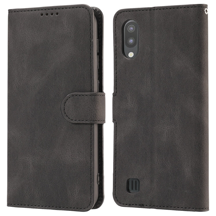 For Samsung Galaxy M10 Fantasy Classic Skin-feel Calfskin Texture Magnetic Buckle Horizontal Flip PU Leather Case with Holder & Card Slot & Wallet