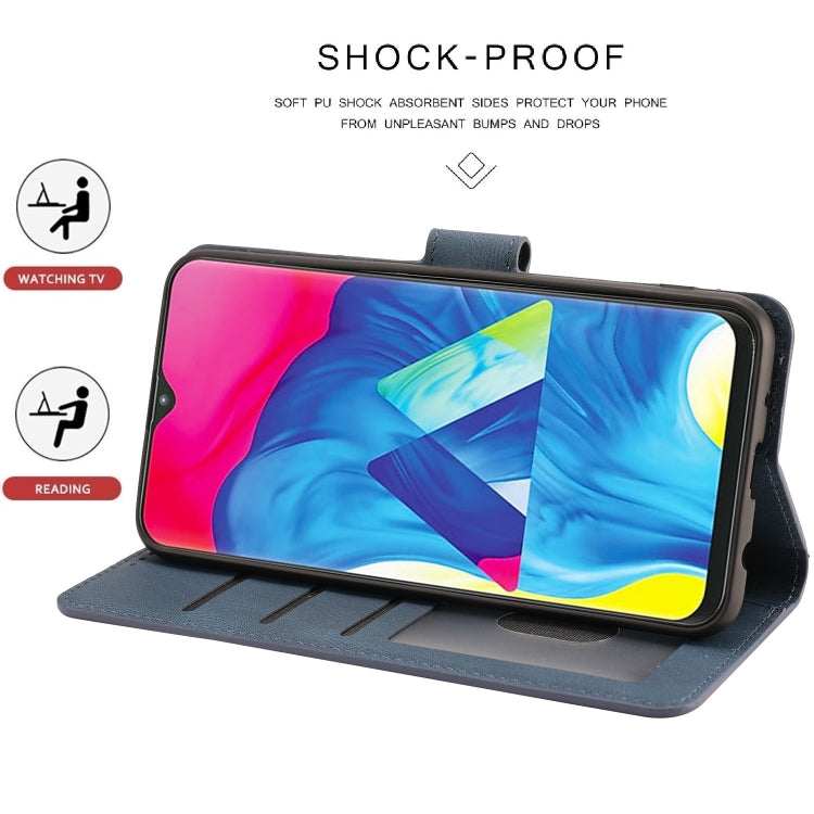 For Samsung Galaxy M10 Fantasy Classic Skin-feel Calfskin Texture Magnetic Buckle Horizontal Flip PU Leather Case with Holder & Card Slot & Wallet