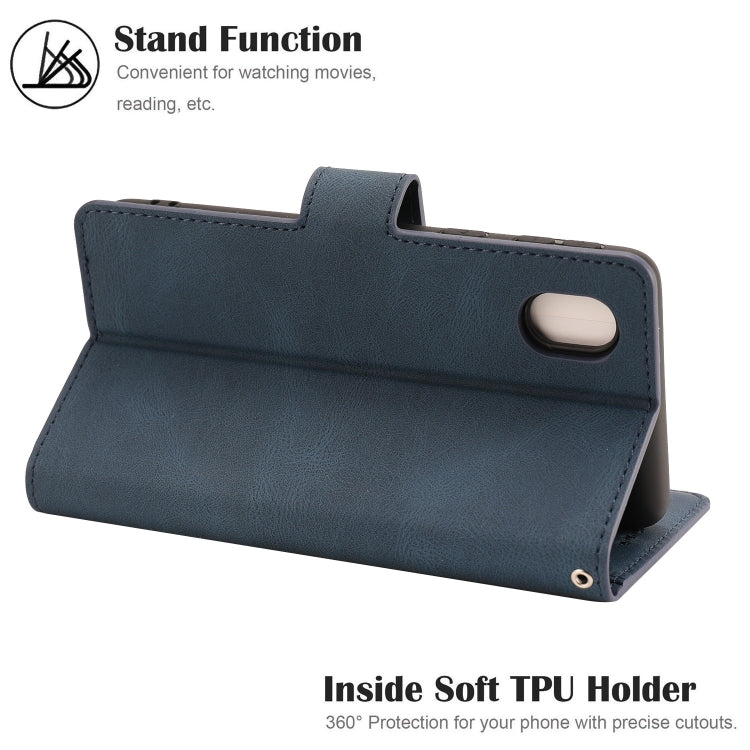 For Samsung Galaxy A01 Core Fantasy Classic Skin-feel Calfskin Texture Magnetic Buckle Horizontal Flip PU Leather Case with Holder & Card Slot & Wallet