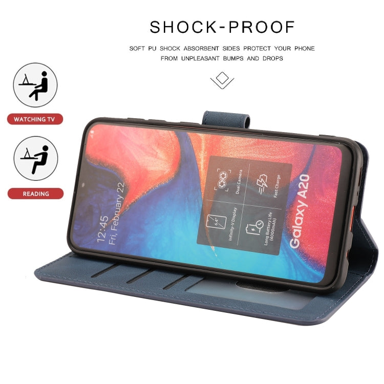 For Samsung Galaxy A20 / A30 Fantasy Classic Skin-feel Calfskin Texture Magnetic Buckle Horizontal Flip PU Leather Case with Holder & Card Slot & Wallet