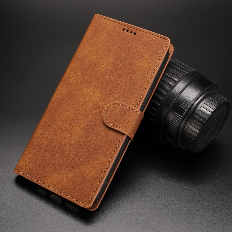 For Samsung Galaxy A21s Fantasy Classic Skin-feel Calfskin Texture Magnetic Buckle Horizontal Flip PU Leather Case with Holder & Card Slot & Wallet