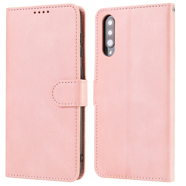 For Samsung Galaxy A50s Fantasy Classic Skin-feel Calfskin Texture Magnetic Buckle Horizontal Flip PU Leather Case with Holder & Card Slot & Wallet