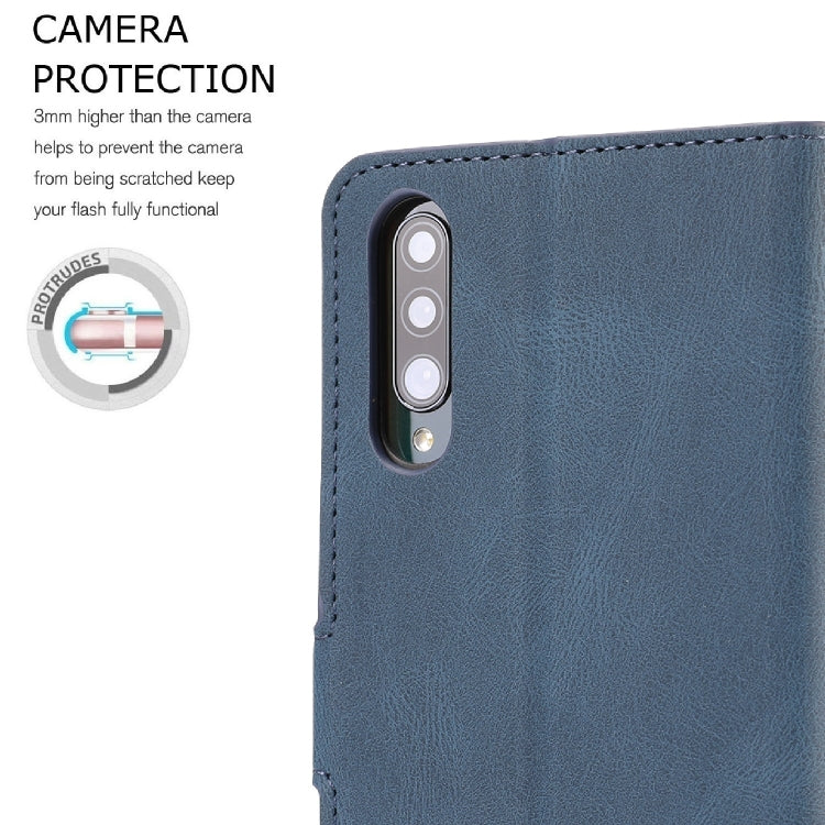 For Samsung Galaxy A50s Fantasy Classic Skin-feel Calfskin Texture Magnetic Buckle Horizontal Flip PU Leather Case with Holder & Card Slot & Wallet