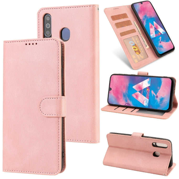 For Samsung Galaxy M30 / A40s Fantasy Classic Skin-feel Calfskin Texture Magnetic Buckle Horizontal Flip PU Leather Case with Holder & Card Slot & Wallet