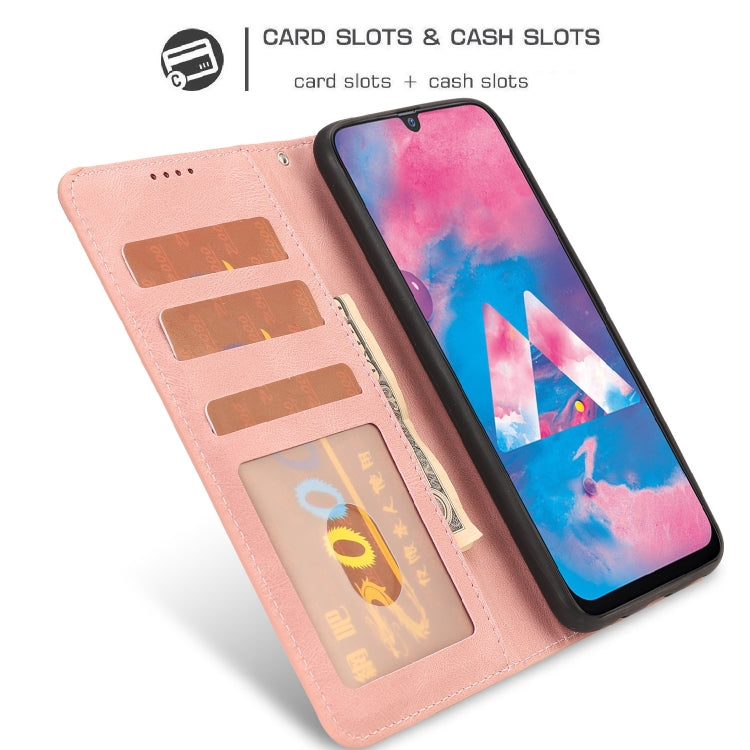 For Samsung Galaxy M30 / A40s Fantasy Classic Skin-feel Calfskin Texture Magnetic Buckle Horizontal Flip PU Leather Case with Holder & Card Slot & Wallet