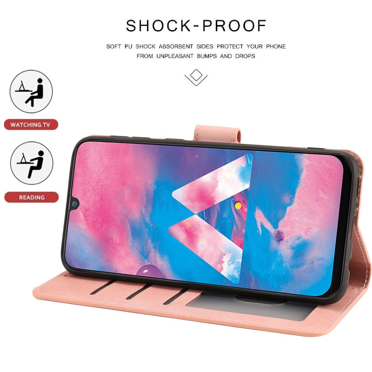 For Samsung Galaxy M30 / A40s Fantasy Classic Skin-feel Calfskin Texture Magnetic Buckle Horizontal Flip PU Leather Case with Holder & Card Slot & Wallet
