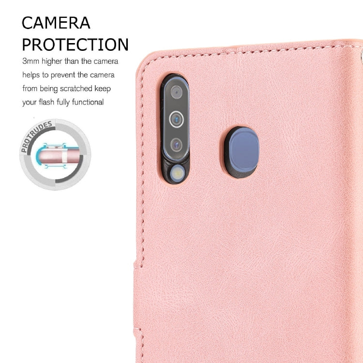 For Samsung Galaxy M30 / A40s Fantasy Classic Skin-feel Calfskin Texture Magnetic Buckle Horizontal Flip PU Leather Case with Holder & Card Slot & Wallet