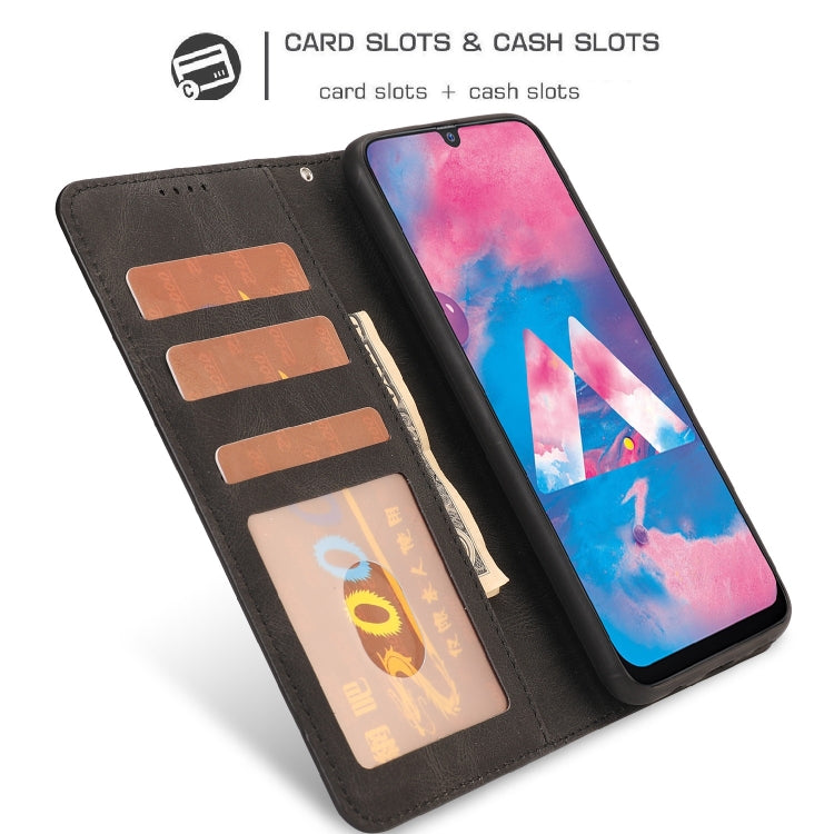 For Samsung Galaxy M30 / A40s Fantasy Classic Skin-feel Calfskin Texture Magnetic Buckle Horizontal Flip PU Leather Case with Holder & Card Slot & Wallet