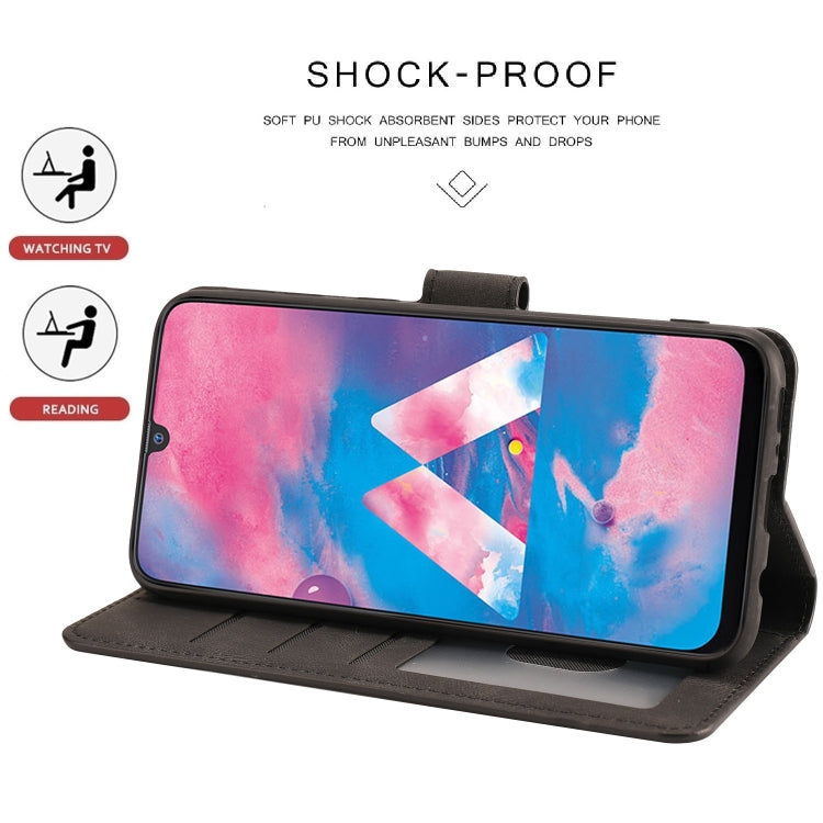 For Samsung Galaxy M30 / A40s Fantasy Classic Skin-feel Calfskin Texture Magnetic Buckle Horizontal Flip PU Leather Case with Holder & Card Slot & Wallet