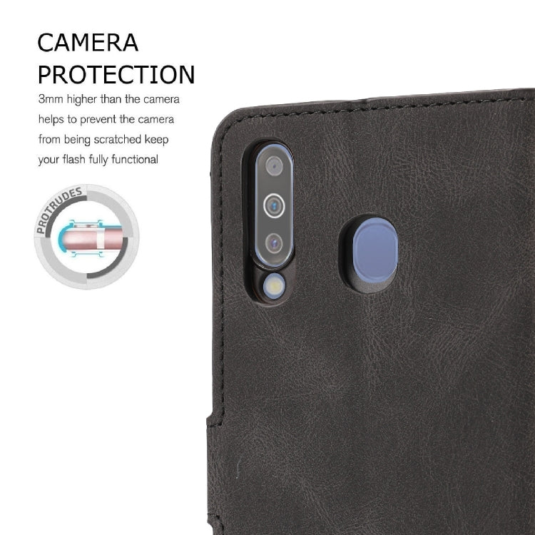 For Samsung Galaxy M30 / A40s Fantasy Classic Skin-feel Calfskin Texture Magnetic Buckle Horizontal Flip PU Leather Case with Holder & Card Slot & Wallet