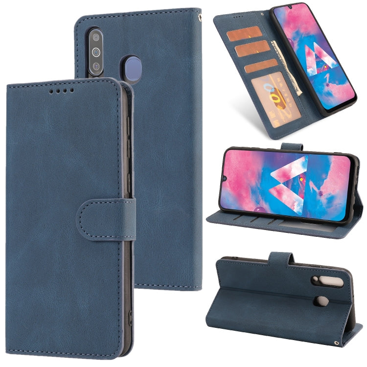 For Samsung Galaxy M30 / A40s Fantasy Classic Skin-feel Calfskin Texture Magnetic Buckle Horizontal Flip PU Leather Case with Holder & Card Slot & Wallet
